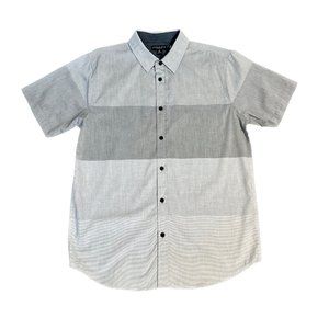 Men's LONDON FOG Short Sleeve Button Down Shirt | Gray | Size - M | NWOT
